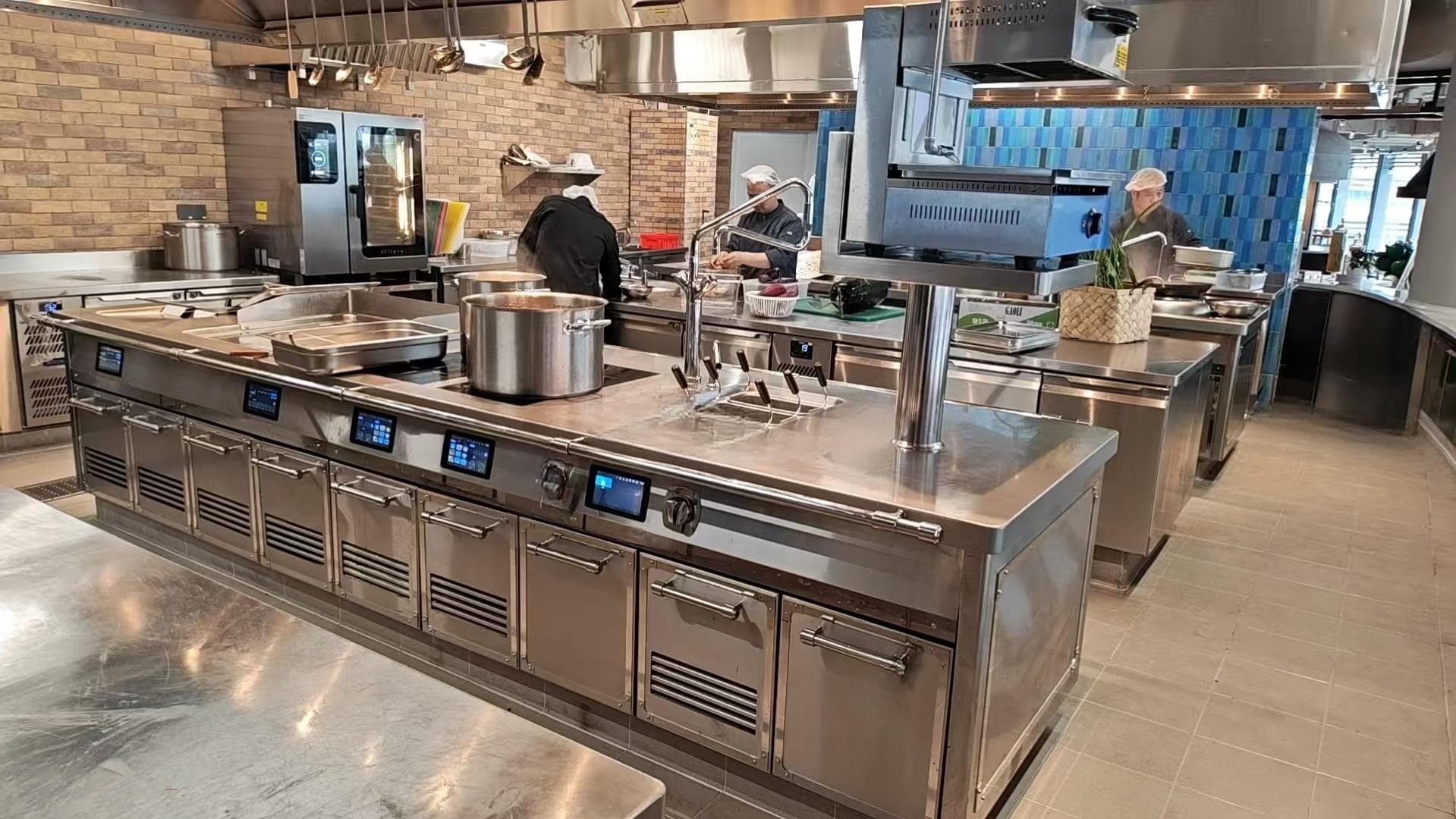 Kualitas Seri Integrated Island Cooker pabrik