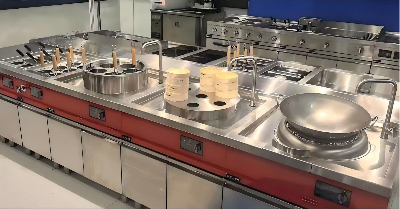 Kualitas Seri Integrated Island Cooker pabrik